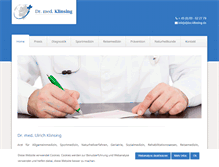 Tablet Screenshot of doc-klinsing.de